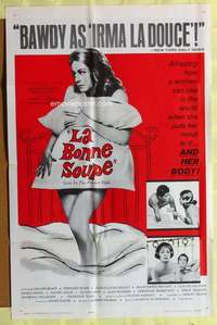 d381 LA BONNE SOUPE one-sheet movie poster '64 sexy French Marie Bell!