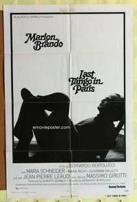 d391 LAST TANGO IN PARIS one-sheet movie poster '73 Brando, Bertolucci