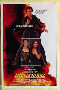 d400 LICENCE TO KILL one-sheet movie poster '89 Timothy Dalton, James Bond