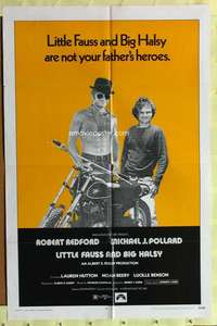 d023 LITTLE FAUSS & BIG HALSY one-sheet movie poster '70 Robert Redford