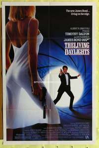 d405 LIVING DAYLIGHTS one-sheet movie poster '86 Tim Dalton as James Bond