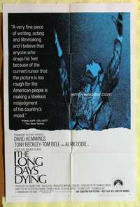 d407 LONG DAY'S DYING one-sheet movie poster '68 David Hemmings, English