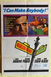 d423 MADISON AVENUE one-sheet movie poster '61 Dana Andrews, Parker