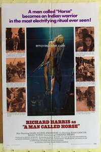 d445 MAN CALLED HORSE int'l one-sheet movie poster '70 Richard Harris, Sioux!