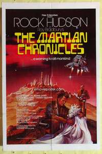 d477 MARTIAN CHRONICLES one-sheet movie poster '79 Rock Hudson, Bradbury