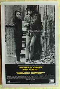 d494 MIDNIGHT COWBOY one-sheet movie poster '69 Dustin Hoffman, Jon Voight