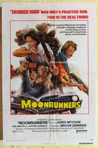 d501 MOONRUNNERS one-sheet movie poster '74 Waylon Jennings, James Mitchum