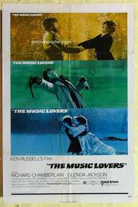 d512 MUSIC LOVERS int'l one-sheet movie poster '71 Ken Russell, Chamberlain