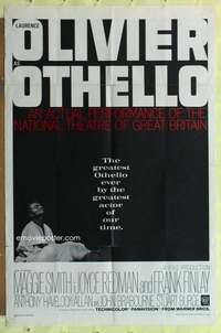 d548 OTHELLO one-sheet movie poster '66 Laurence Olivier, Shakespeare