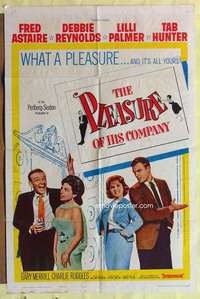d571 PLEASURE OF HIS COMPANY one-sheet movie poster '61 Fred Astaire