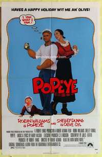 d576 POPEYE one-sheet movie poster '80 Robert Altman, Robin Williams