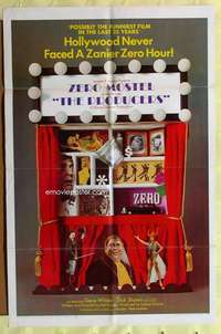 d586 PRODUCERS one-sheet movie poster '67 Mel Brooks, Zero Mostel, Wilder