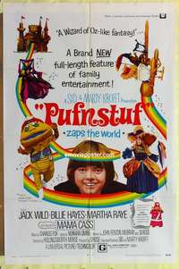d590 PUFNSTUF one-sheet movie poster '70 Sid & Marty Krofft musical!