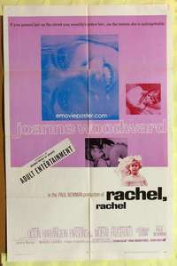 d594 RACHEL RACHEL one-sheet movie poster '68 Joanne Woodward, Paul Newman