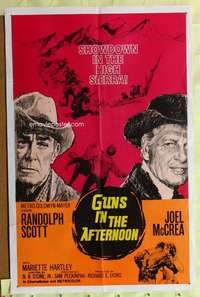 d616 RIDE THE HIGH COUNTRY int'l one-sheet movie poster '62 Guns in the Afternoon