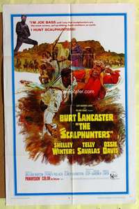 d642 SCALPHUNTERS style A one-sheet movie poster '68 Lancaster, Ossie Davis