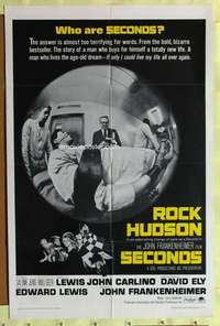 d648 SECONDS one-sheet movie poster '66 Rock Hudson, John Frankenheimer