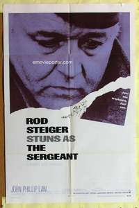 d654 SERGEANT one-sheet movie poster '68 Rod Steiger, John Phillip Law
