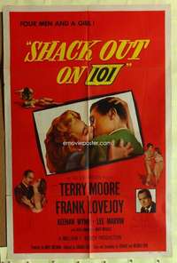d666 SHACK OUT ON 101 one-sheet movie poster '56 Edward Dein, Terry Moore