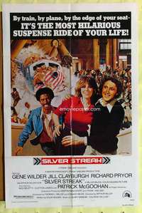 d683 SILVER STREAK one-sheet movie poster '76 Gene Wilder, Richard Pryor