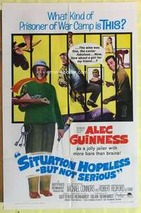 d686 SITUATION HOPELESS-BUT NOT SERIOUS one-sheet movie poster '65 Guinness