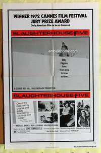 d695 SLAUGHTERHOUSE FIVE one-sheet movie poster '72 Kurt Vonnegut, WWII