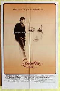 d705 SOMEWHERE IN TIME one-sheet movie poster '80 Chris Reeve, cult classic!
