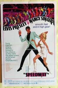 d710 SPEEDWAY one-sheet movie poster '68 Elvis Presley, Nancy Sinatra