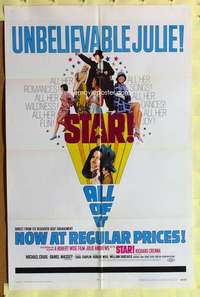 d730 STAR one-sheet movie poster '68 Julie Andrews, Robert Wise
