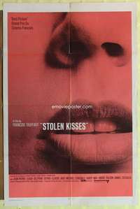 d739 STOLEN KISSES int'l one-sheet movie poster '69 Francois Truffaut