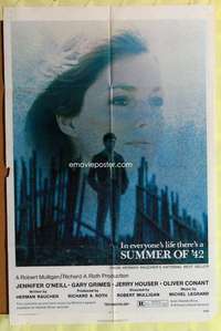 d753 SUMMER OF '42 one-sheet movie poster '71 classic Jennifer O'Neill!