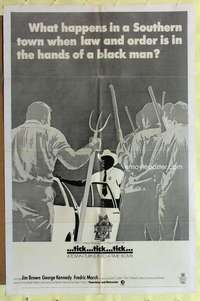 d825 TICK TICK TICK one-sheet movie poster '70 black sheriff Jim Brown!