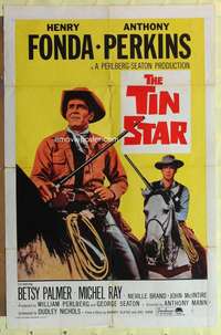 d833 TIN STAR one-sheet movie poster R65 Henry Fonda, Anthony Perkins