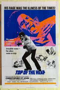 d842 TOP OF THE HEAP one-sheet movie poster '72 he was a violent cop!