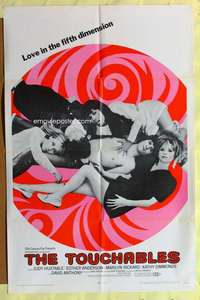 d847 TOUCHABLES one-sheet movie poster '68 fifth dimension sex!