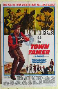 d848 TOWN TAMER one-sheet movie poster '65 Dana Andrews, Pat O'Brien