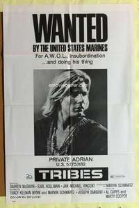 d858 TRIBES one-sheet movie poster '71 wanted by the United States Marines!