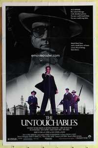 d897 UNTOUCHABLES one-sheet movie poster '87 Kevin Costner, Robert De Niro
