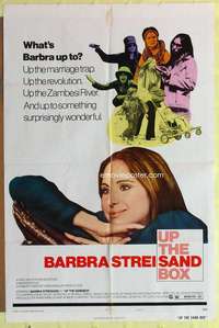 d905 UP THE SANDBOX style B one-sheet movie poster '73 Streisand, very rare!
