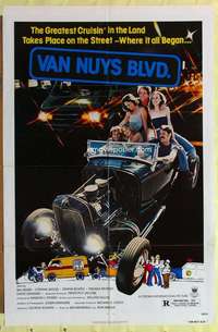 d909 VAN NUYS BLVD one-sheet movie poster '79 fast cars, Bill Adler