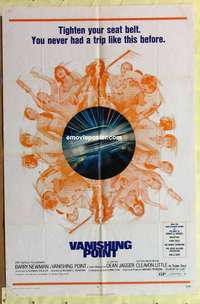 d910 VANISHING POINT one-sheet movie poster '71 car chase classic!
