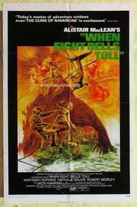 d952 WHEN EIGHT BELLS TOLL one-sheet movie poster '71 Alistair MacLean