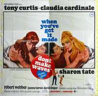 e047 DON'T MAKE WAVES six-sheet movie poster '67 Tony Curtis, Sharon Tate