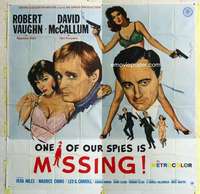 e002 ONE OF OUR SPIES IS MISSING six-sheet movie poster '66 Man from UNCLE!