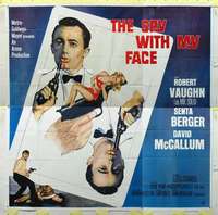 e004 SPY WITH MY FACE six-sheet movie poster '66 Vaughn, Man from UNCLE!