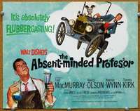 f111 ABSENT-MINDED PROFESSOR title movie lobby card R67 Disney, Flubber!