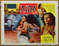 f259 AIDA movie lobby card '54 sexy Sophia Loren, Italian opera!