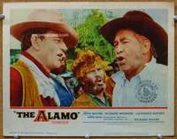 f261 ALAMO movie lobby card #2 '60 John Wayne close up!