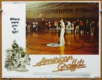 f273 AMERICAN GRAFFITI movie lobby card #6 '73 George Lucas, Ron Howard