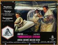 f274 ANDROMEDA STRAIN movie lobby card '71 Michael Crichton, Wise
